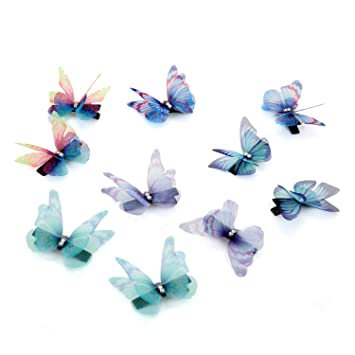 blue butterfly clips - Google Search