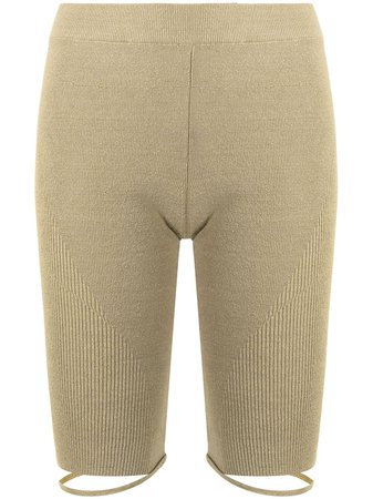 Shop Jacquemus Sierra ribbed-knit shorts with Express Delivery - FARFETCH