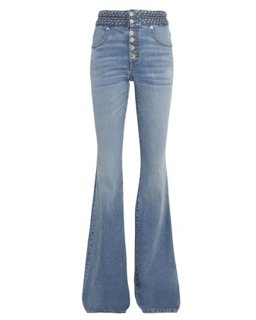 Beverly Braided Flare Jeans