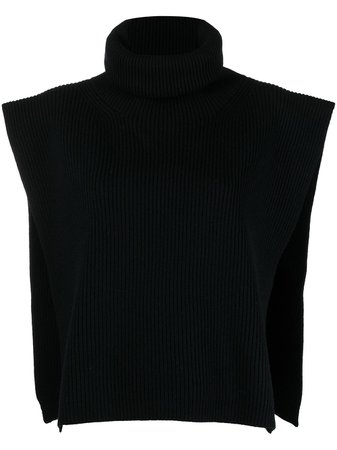 Totême roll-neck Sleeveless Knitted Top - Farfetch