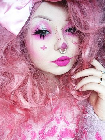 Kawaii Pink Nurse's Makeup