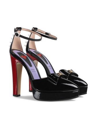 Gucci Patent Leather Pump With Bow - Farfetch