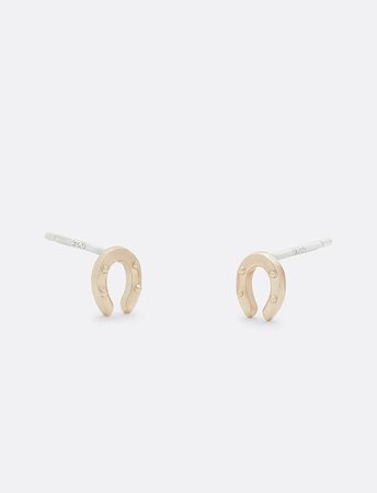 Demi Fine Micro Horseshoe Stud Earrings – Draper James