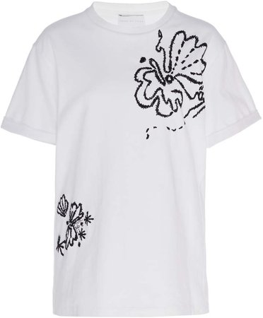Noon by Noor Pixie Embroidered Cotton Tee