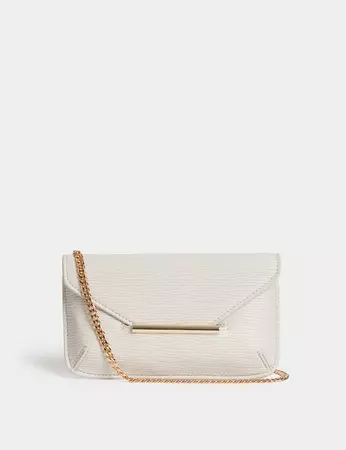 Faux Leather Chain Strap Clutch Bag | M&S Collection | M&S