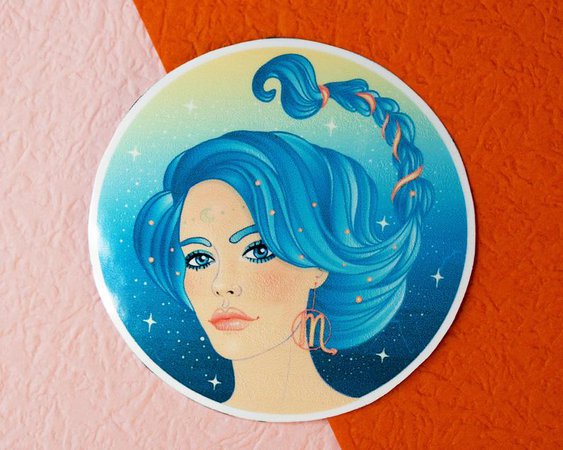 Scorpio sticker Zodiac sticker Vinyl Sticker Astrology | Etsy