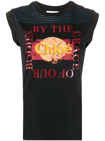 Chloé t-shirt à Logo Imprimé - Farfetch