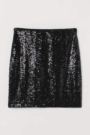 Shimmery Skirt - Black