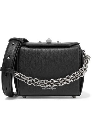 Alexander McQueen | Box Bag 16 textured-leather shoulder bag | NET-A-PORTER.COM