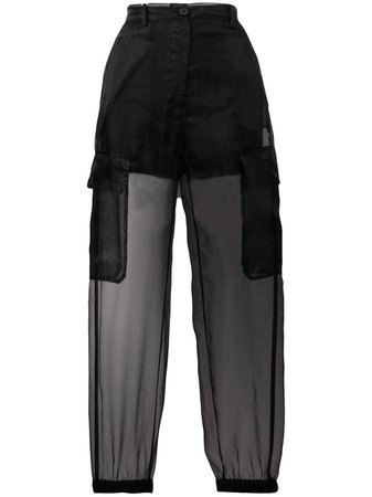 Maison Margiela organza cargo trousers $1,062 - Shop SS19 Online - Fast Delivery, Price