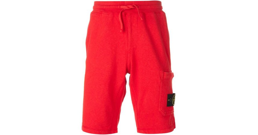 Red Track Shorts