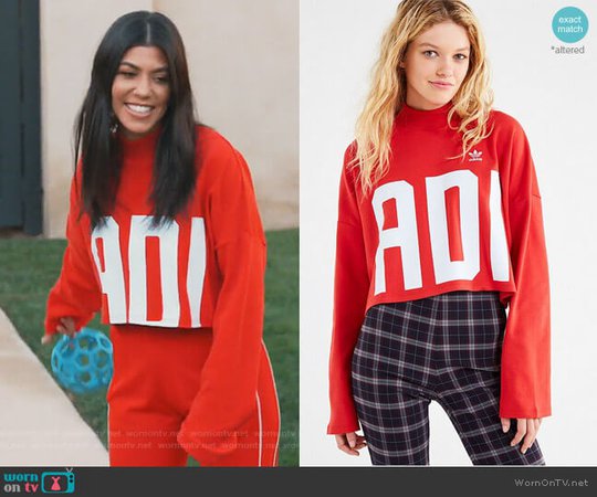 WornOnTV: Kourtney’s red cropped top on Keeping Up with the Kardashians | Kourtney Kardashian | Clothes and Wardrobe from TV