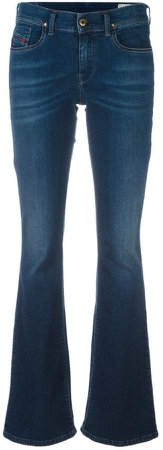 stretch flared jeans