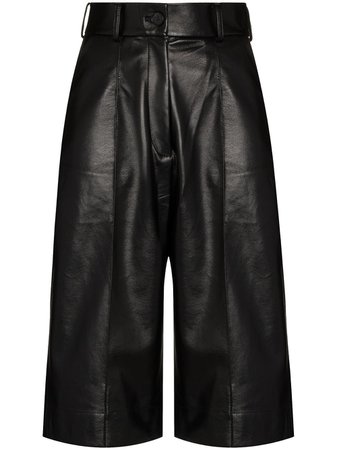 Shop Materiel faux leather culottes with Express Delivery - FARFETCH