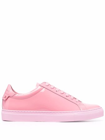 Givenchy logo-print patent leather sneakers - FARFETCH