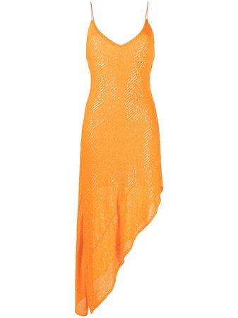 ROTATE sequin-embellished Asymmetric Dress - Farfetch