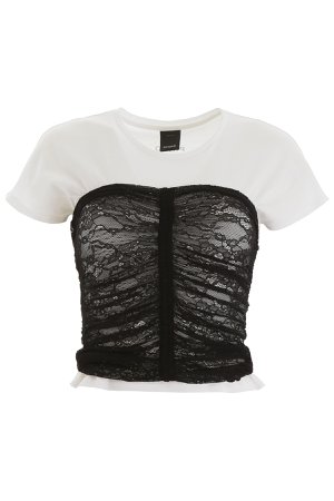 Pinko Top With Lace Inserts