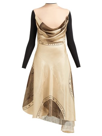 Layered silk-blend dress | Marine Serre | MATCHESFASHION.COM