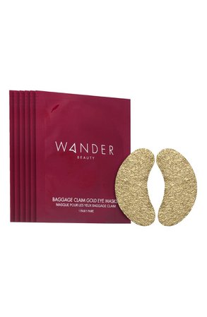 Wander Beauty Baggage Claim Gold Eye Masks | Nordstrom