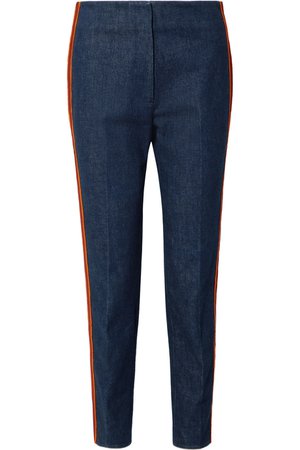 CALVIN KLEIN 205W39NYC | Striped slim-leg jeans | NET-A-PORTER.COM