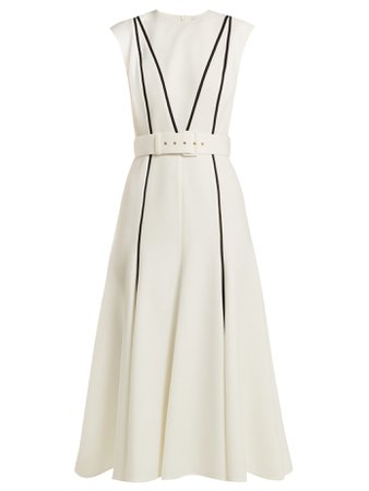 Denvella belted cloqué dress | Emilia Wickstead | MATCHESFASHION.COM UK