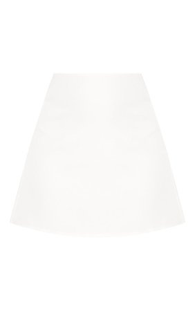 White Woven Mini Skirt | Skirts | PrettyLittleThing