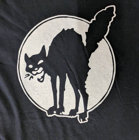 Wildcat hoodie or sweatshirt black cat sabot cat IWW | Etsy