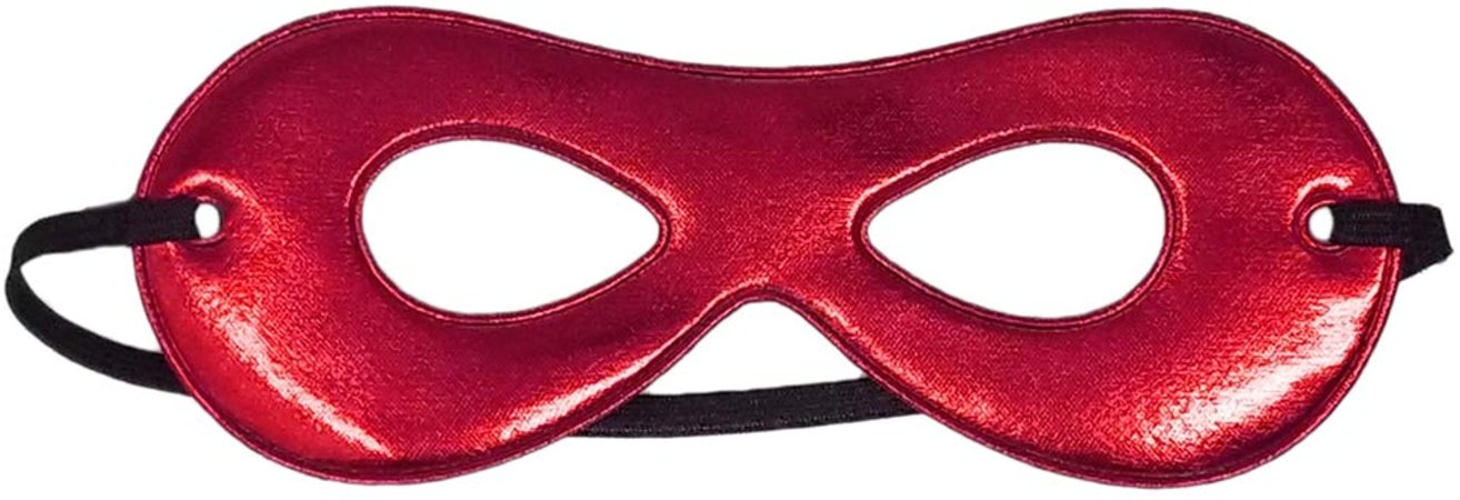 Amazon.com: SeasonsTrading Child Shiny Red Superhero Mask - Kids Costume Party Eye Mask: Clothing