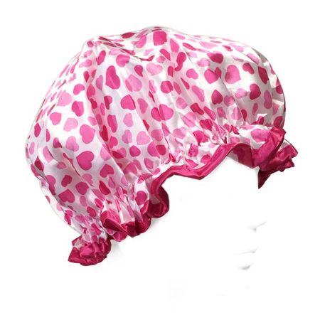 Wrapables® Trendy Satin Shower Cap, Pink Sweet Hearts - Walmart.com