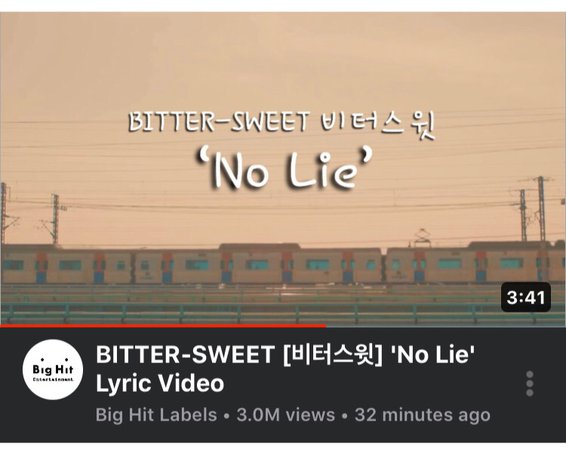BITTER-SWEET ‘No Lie’ Lyric Video