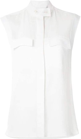 Gloria Coelho button-up sleeveless shirt