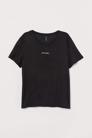 Viscose T-shirt - Black
