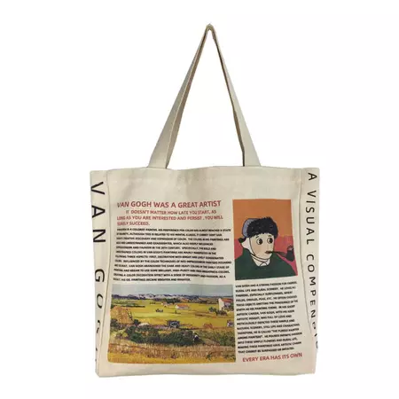 New Vintage Van Gogh Canvas Bag