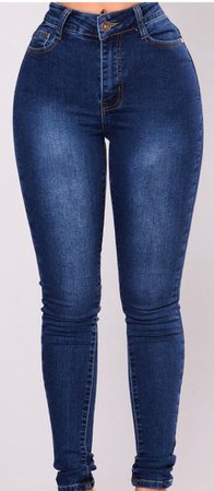 dark blue high waist jeans