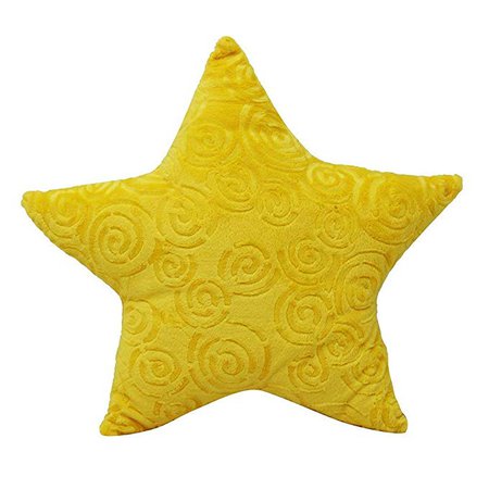 Amazon.com: Snuggle Stuffs Star Minky Plush Throw Yellow Pillow: Home & Kitchen