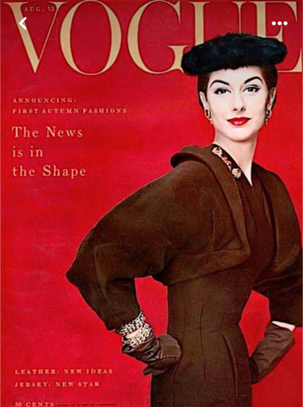 red and brown vogue cover