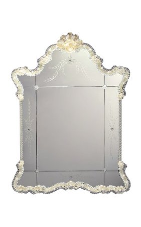Handpainted Murano Mirror By Porte Italia | Moda Operandi