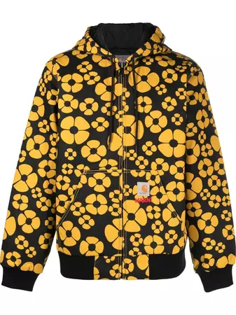 Marni x Carhartt floral-print Hooded Jacket - Farfetch