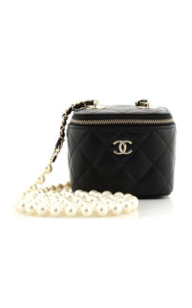 Pre-Owned Chanel Pearl & Quilted Leather Mini Vanity Case By Moda Archive X Rebag | Moda Operandi