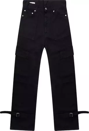 Off-White Wave Off Canvas Cargo Pant 'Black'