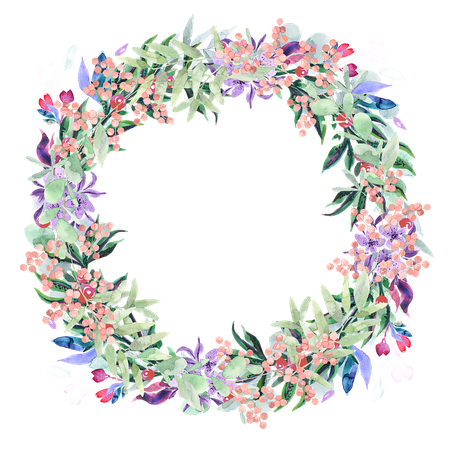 Wreath Watercolor Floral - Free image on Pixabay