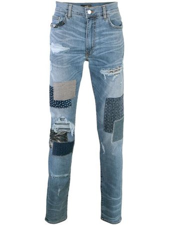 Amiri Distressed slim-fit Jeans - Farfetch