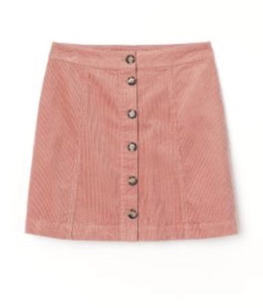 pink button up mini skirt