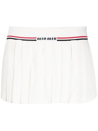 Miu Miu Pleated Mini Skirt