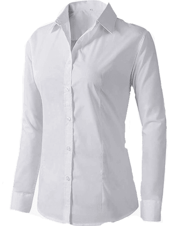 white collard shirt