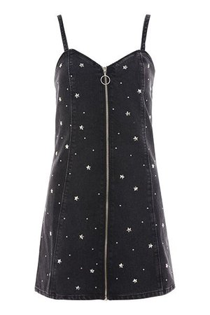 Black Star Denim Dress 1