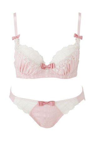 pink pastel underwear set