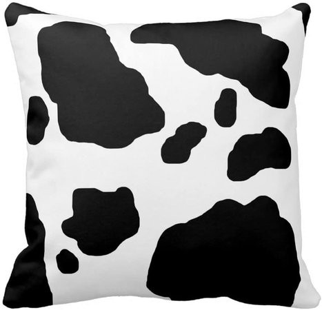 cow print pillow