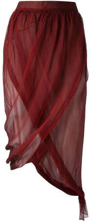 Pre-Owned draped wrap skirt