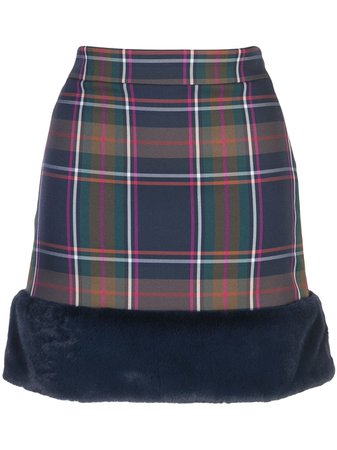 Nicole Miller Blueway Plaid Skirt | Farfetch.com